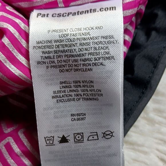 Columbia Thermal Coil Hooded Jacket Women Small. Black/ Pink. Full Zippers..... - Picture 6 of 15